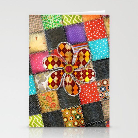 Lady Patchwork (Bulgarian Love) Stationery Cards