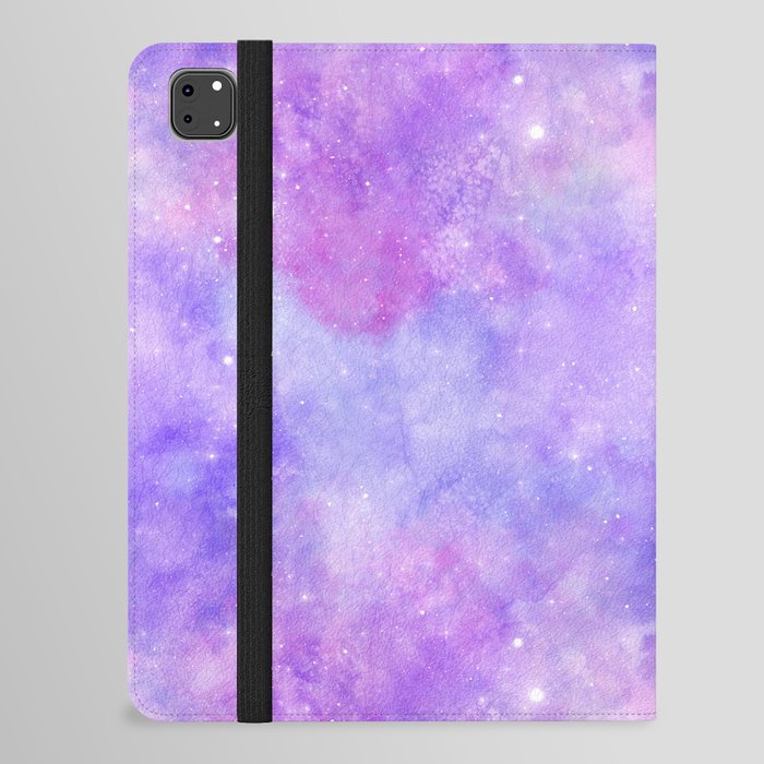 Purple Pink Nebula Painting iPad Folio Case