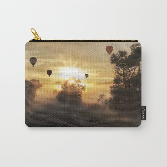 Hot Air Balloons on a Foggy Morning Carry-All Pouch