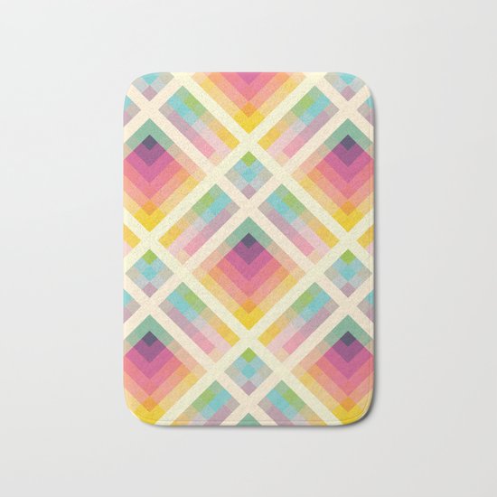 Retro Rainbow Bath Mat