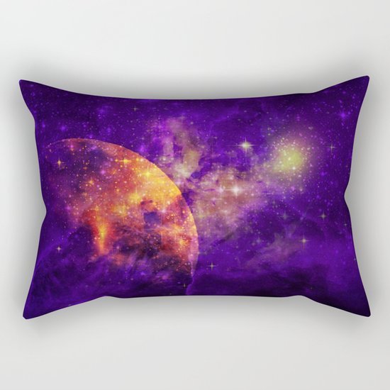 Planet, Nebula and Stars Rectangular Pillow