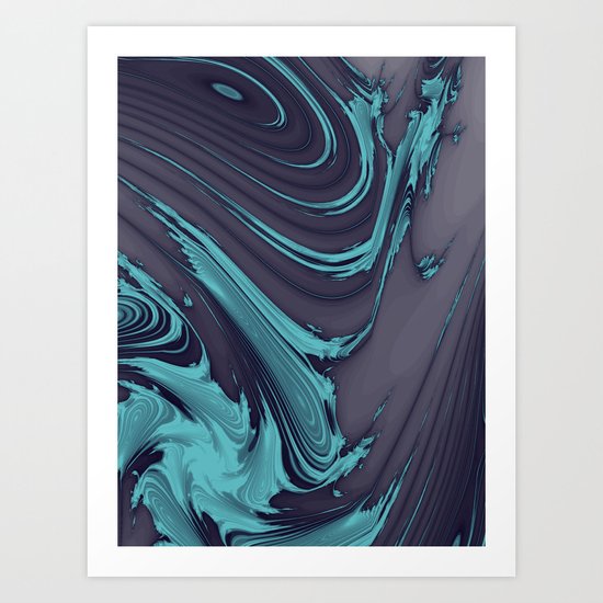 The Blues Abstract Art Print