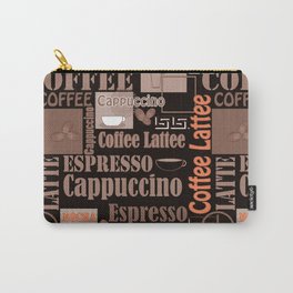 Your favorite coffee. Carry-All Pouch | Graphicdesign, Illustration, Graphic Design, White, Black, Digital, Cupofcoffee, Coffeecup, Cup, Coffeebeans 