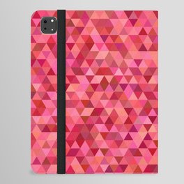Rose Colored Triangles iPad Folio Case