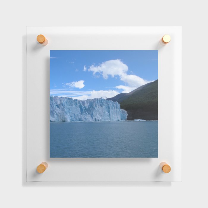 Argentina Photography - Perito Moreno Glacier By The Big Mountains Floating Acrylic Print