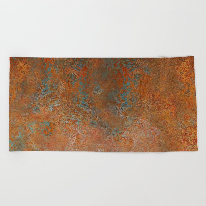 Vintage Rust Copper Beach Towel