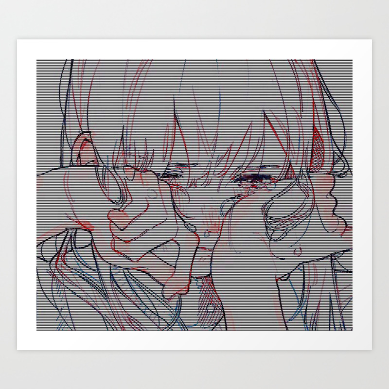Sad Anime Aesthetic Don Cry Art Print By Andrey22007 Society6