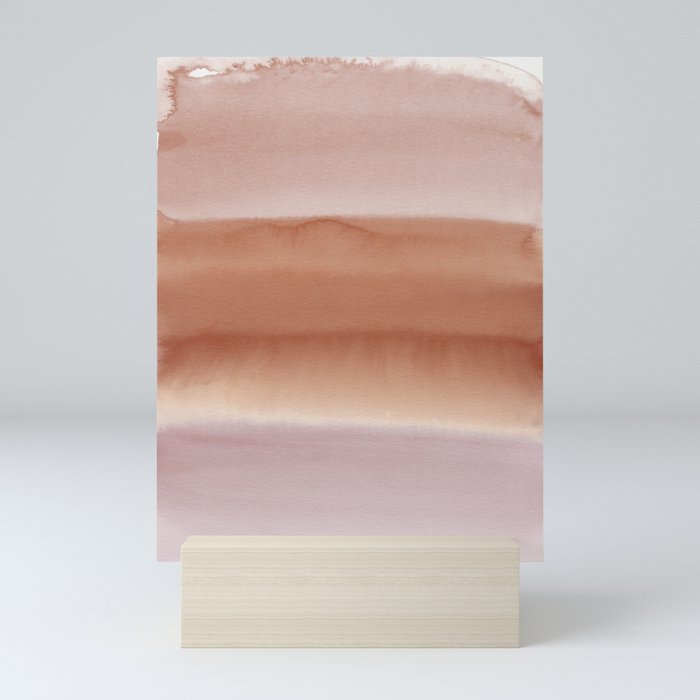 Subtle Layers Pink and Caramel Mini Art Print