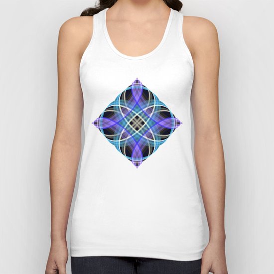 Four points geometric pattern design Unisex Tank Top