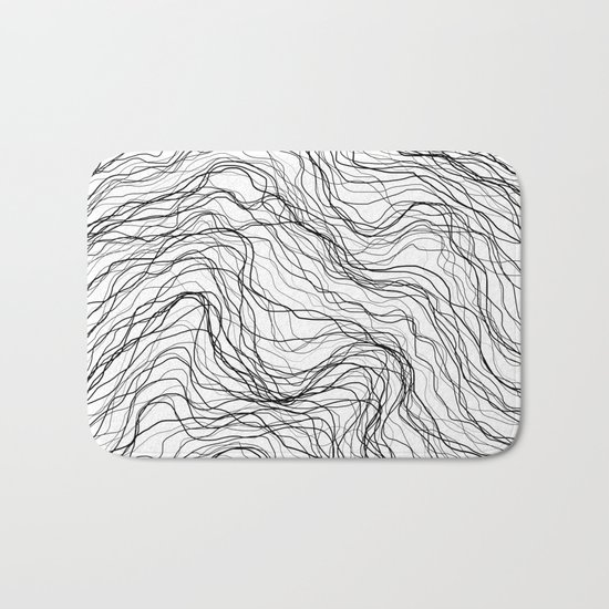 Black veins Bath Mat