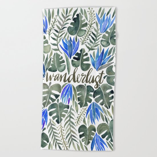 Tropical Wanderlust – Periwinkle Beach Towel