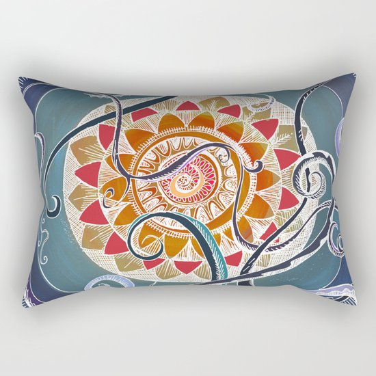 Lotus Rectangular Pillow