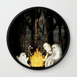 Marshmallows and ghost stories Wall Clock