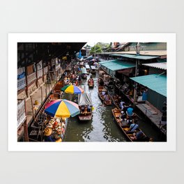 Bangkok Canal Art Print