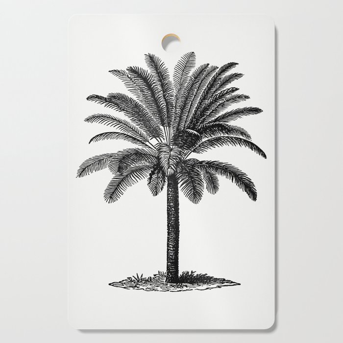 Vintage European Style Palm Tree Engraving Cutting Board