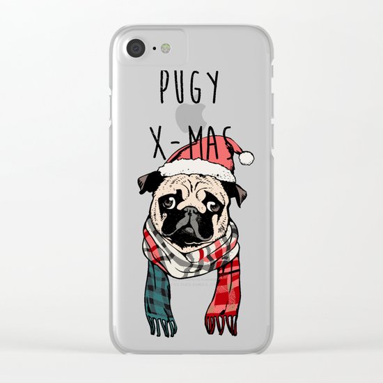 Pugy X-Mas Clear iPhone Case