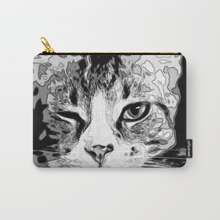Cat Wink Carry-All Pouch