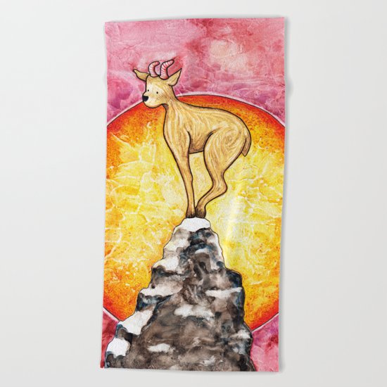 The Year of the Goat Beach Towel