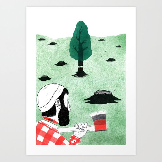 Man & Nature - The Double-Edged Relationship Art Print
