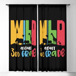 Wild About 3rd Grade Blackout Curtain