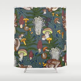mushroom forest Shower Curtain