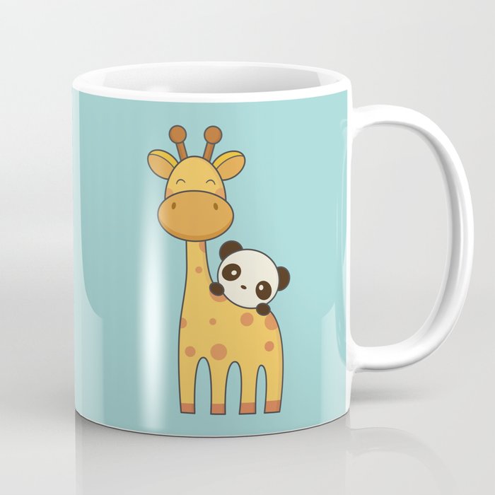 Cute and Kawaii Giraffe and Panda Coffee Mug