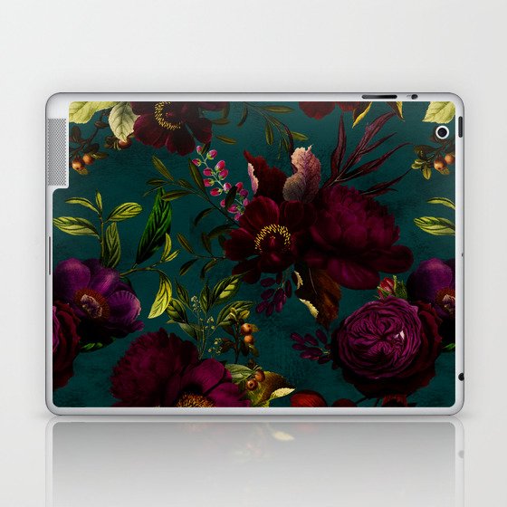 Before Midnight Vintage Flowers Garden Laptop & iPad Skin