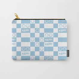 HAPPY Checkerboard 2.0 (Morning Sky Light Blue Color) Carry-All Pouch