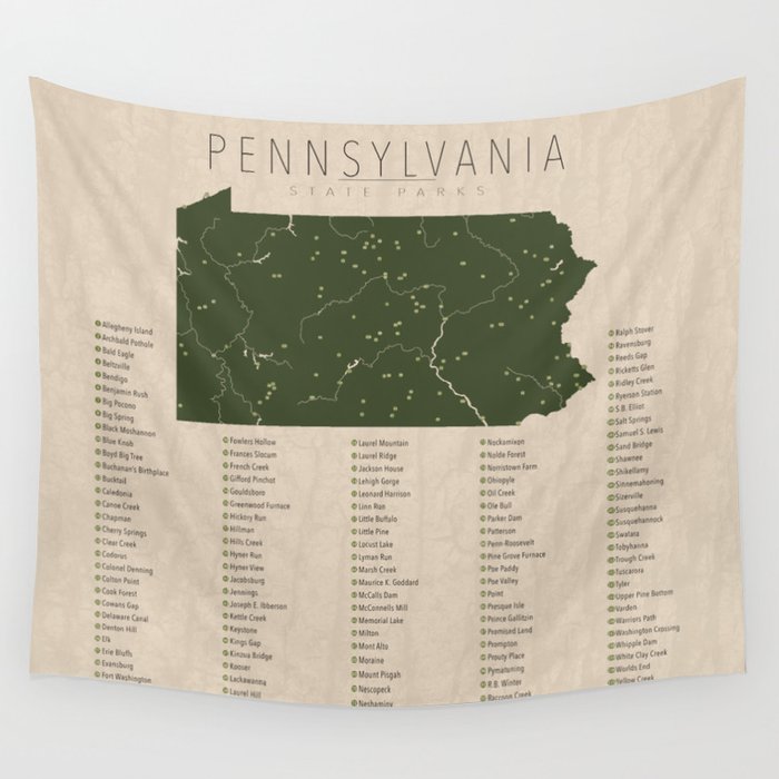 Pennsylvania Parks Wall Tapestry