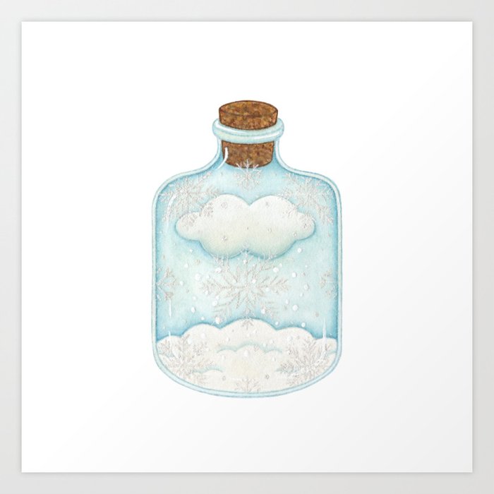 Sky Specimen- Snow Flakes Art Print