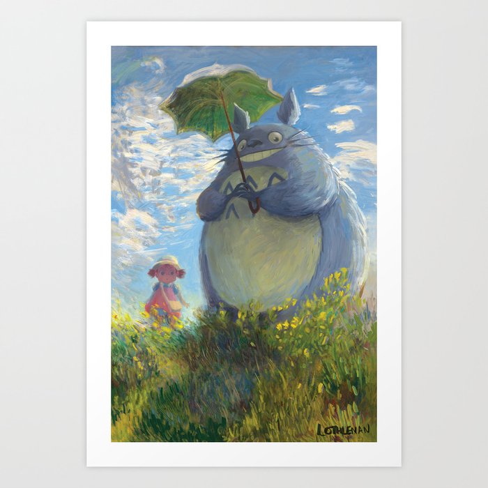 With a Parasol Kunstdrucke With a Parasol Kunstdrucke