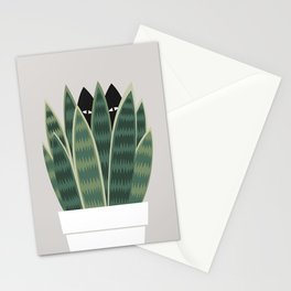 Cat and Plant 22: Sneak Plant Stationery Card