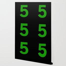 Number 5 (Green & Black) Wallpaper