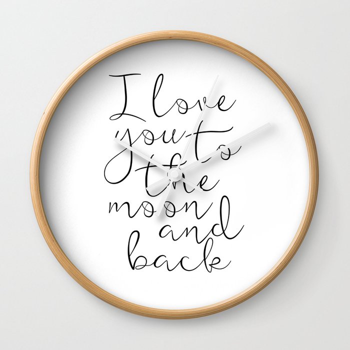 I Love You To The Moon And Back Stars Print Kids Room Decor