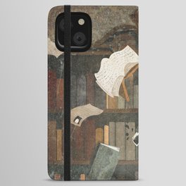 There's a Poltergeist in the Library Again... iPhone Wallet Case