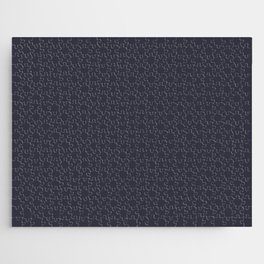 Dark Gray Blue Solid Color Pantone Parisian Night 19-4022 TCX Shades of Black Hues Jigsaw Puzzle