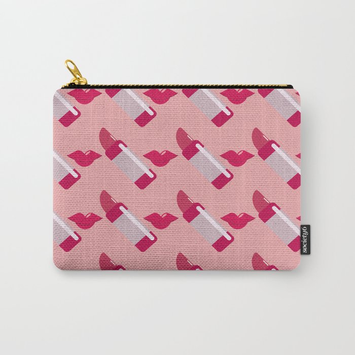 Lipstick Pattern Carry-All Pouch