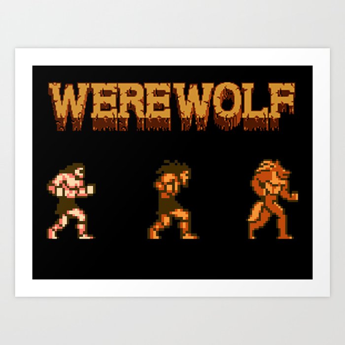 Unleash the beast- werewolf tribute Art Print