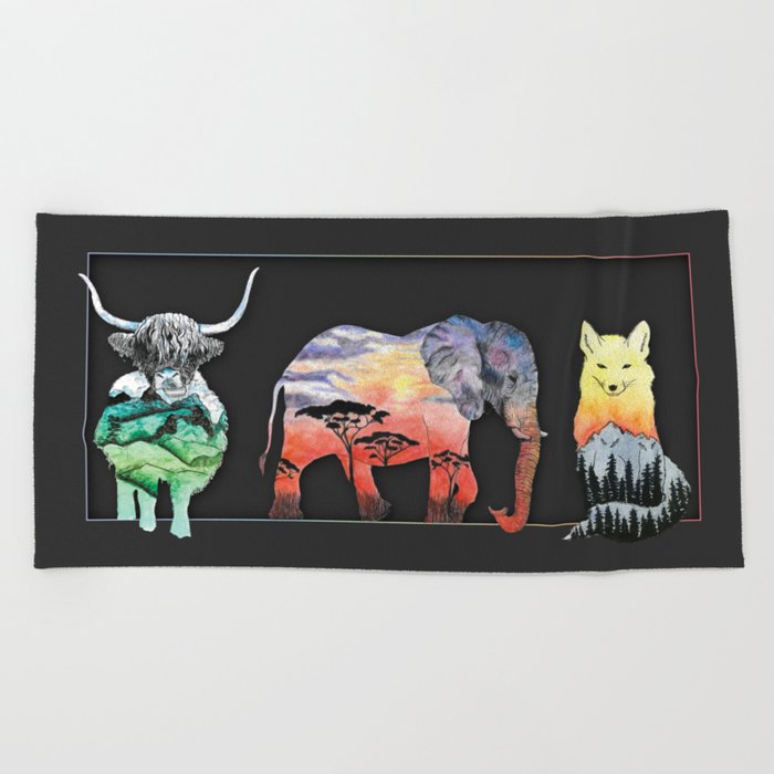 Scenic Animal Collection Beach Towel