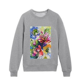 abstract rainforest N.o 1 Kids Crewneck