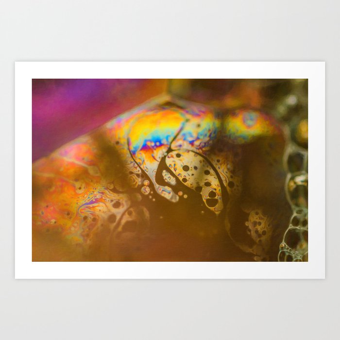 Colorful Abstract Image Light Dots Decor Home Bedroom Living Room Paintin Art Print By Luvphotography