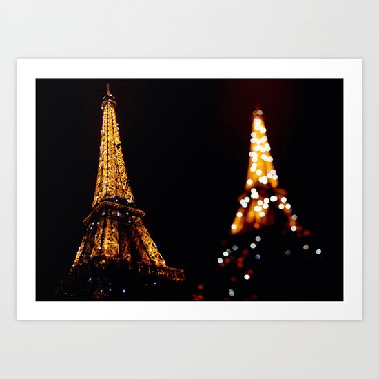 Eiffel Tower(s) Art Print