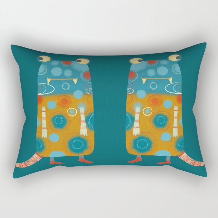 Cute Monsters Rectangular Pillow