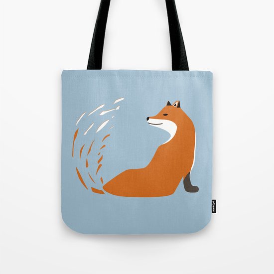 Fox Graphic Design Tote Bag