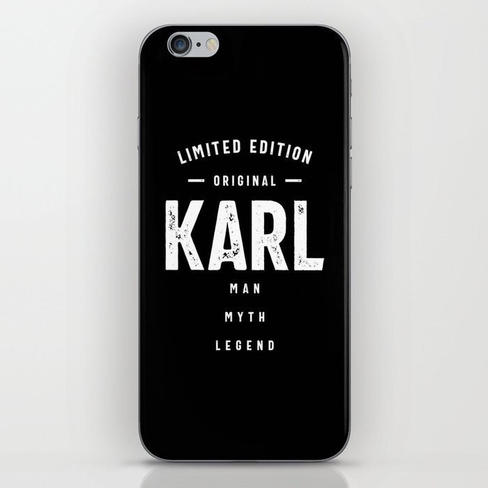 Mens Funny Personalized Name Karl iPhone Skin