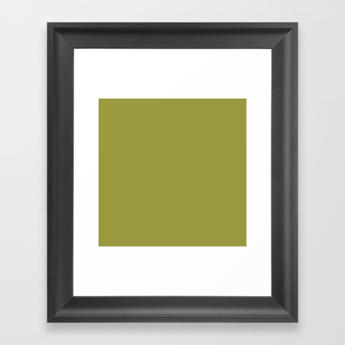 Golden Lime Framed Art Print