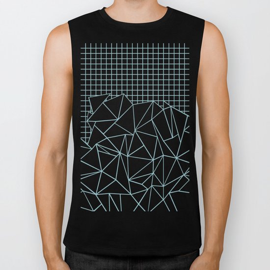 Ab Outline Grid Salty Biker Tank