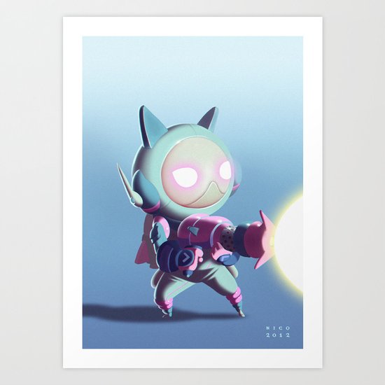 Kaptain Katz Art Print