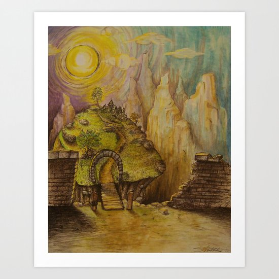 Greener Art Print