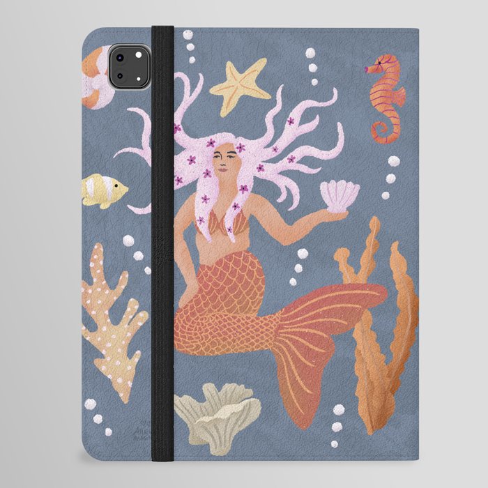Mermaid Portrait iPad Folio Case